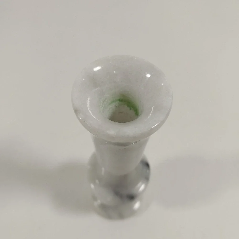 Small‎ VINTAGE turned Marble Bud Vase 4.5 in
